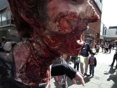 Zombie make-up for INVASION COLCHESTER 2013